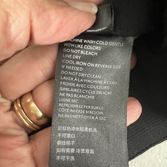 Free People We the Free Black Real Deal Slit Hem Flare Pant 33 Faux Suede HR - Picture 10 of 13